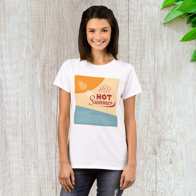 Camiseta Verão quente (Criador carregado)