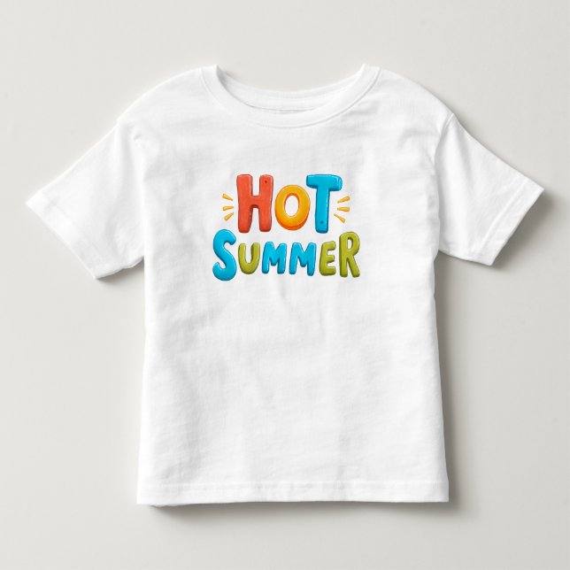 Camiseta Verão quente - Carimbo da temporada de verão quent (Frente)