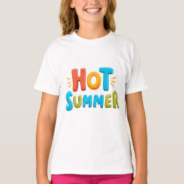 Camiseta Verão quente - Carimbo da temporada de verão quent