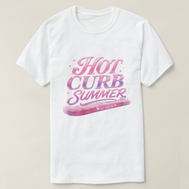 Camiseta Verão Quente da Calçada (Frente do Design)