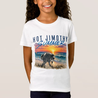 Camiseta Verão Quente Jimothy Raccoon Praia Vintage Engraça