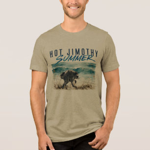 Camiseta Verão Quente Jimothy Raccoon Praia Vintage Engraça