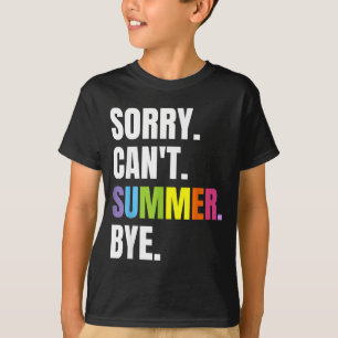Camiseta Verão retrô divertido férias desculpe não pode ver