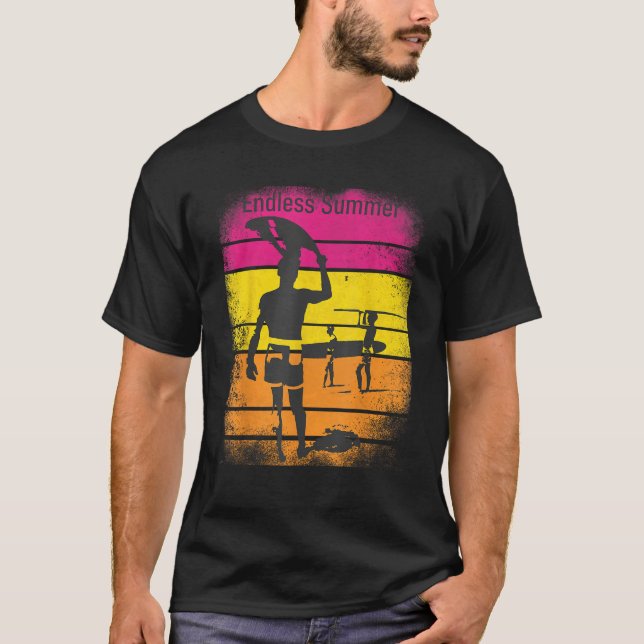 Camiseta Verão sem fim de vintage (Frente)