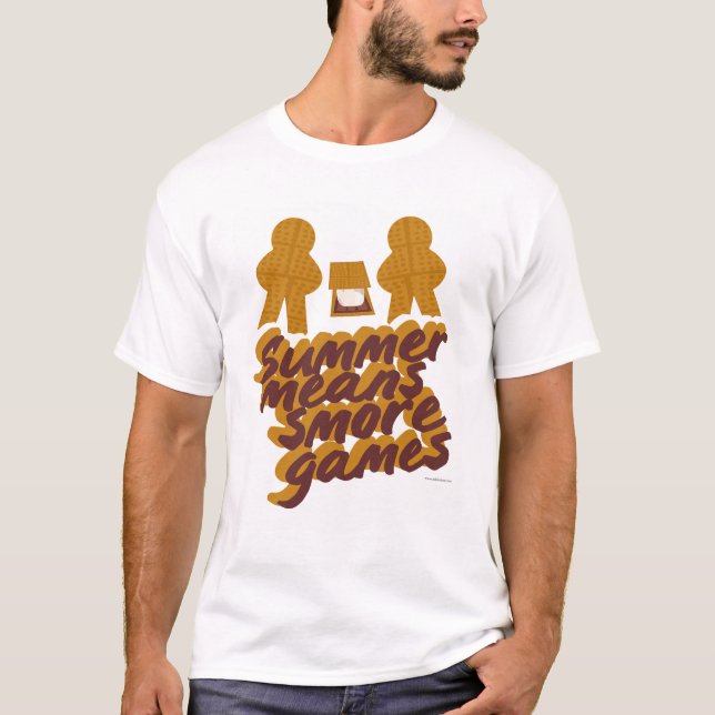 Camiseta Verão significa Design de jogos divertidos mais el (Frente)