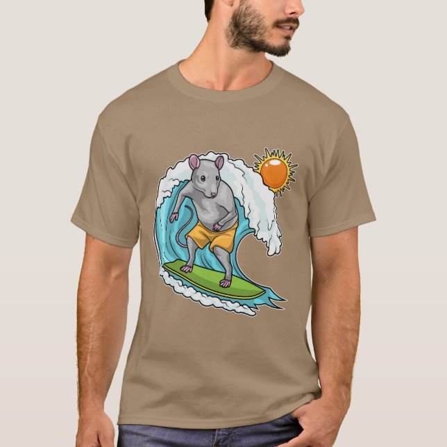 Camiseta Verão Surfista de Rato (Frente)