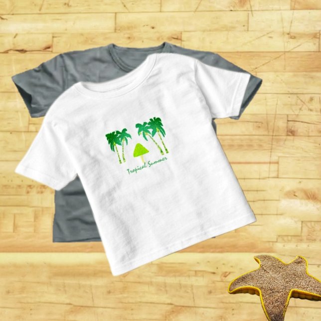Camiseta Verão tropical (T-shirt for toddler, with a tropical theme!)