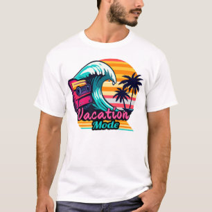 Camiseta Verão / Tropical / Modo Férias / Retrô