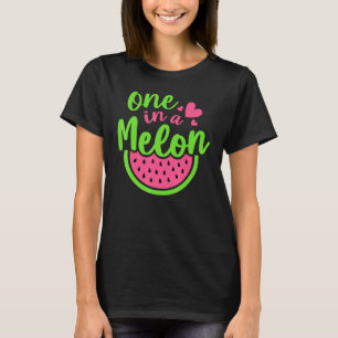 Camiseta Verão Um Em Um Melão Meninos Meninas Melancia