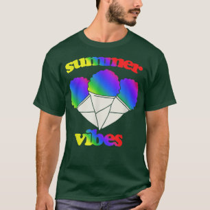 Camiseta Verbos de verão retrorreflectores da neve arco-íri
