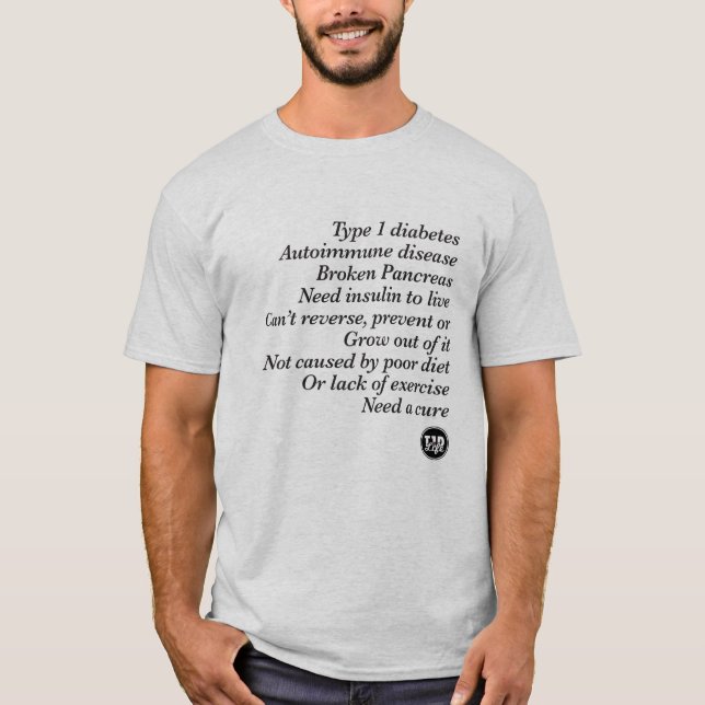 Camiseta Verdade de T1d (homens) (Frente)