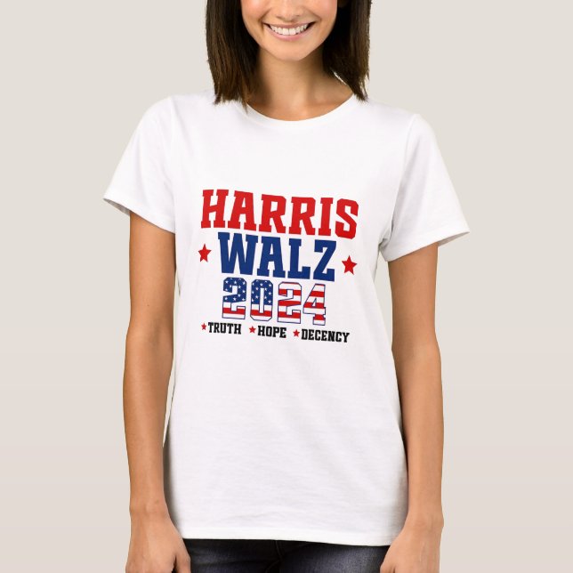 Camiseta Verdade Esperança Decência Harris Wheimer Waltz 20 (Frente)