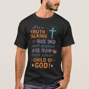 Camiseta Verdade Louva Criança De Deus Cristã