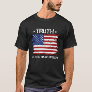 Camiseta Verdade O Novo Ódio Fala Correção Política EUA
