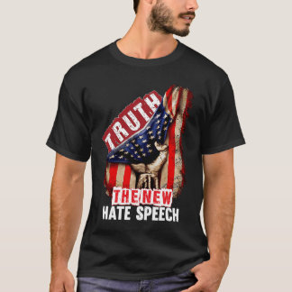 Camiseta Verdade O Novo Ódio Fala Correção Política EUA