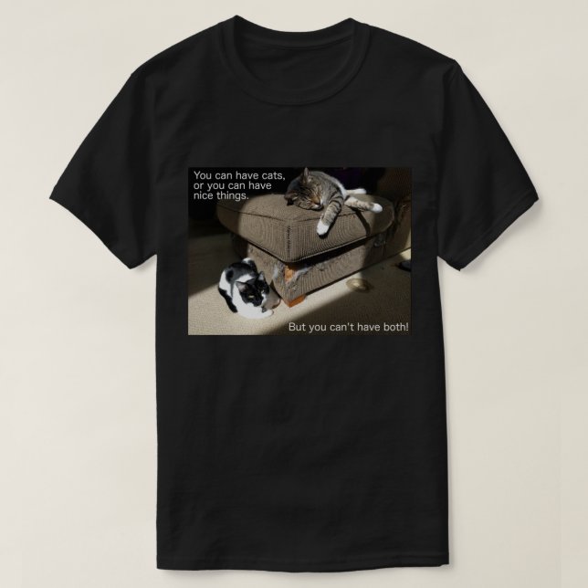Camiseta Verdade Sobre Gatos (Frente do Design)