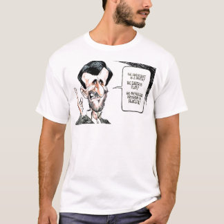 Camiseta Verdade &Telling da caricatura de Mahmoud Ahmadi