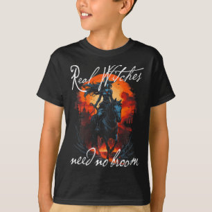 Camiseta Verdadeiras Bruxas Não Precisam De Bruxa Gótica Da