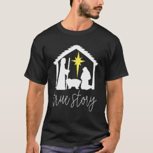 Camiseta Verdadeiro amor História Natal Jesus Cristo Cristã