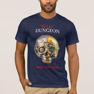 Camiseta Verdadeiro Dungeon Skull Con - marinho