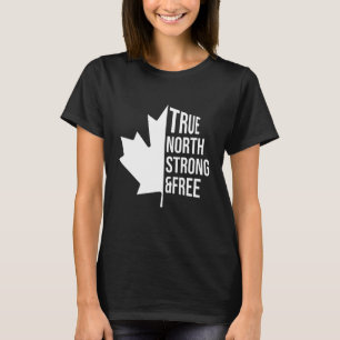 Camiseta Verdadeiro Norte Forte E Livre Independência Canad