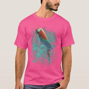 Camiseta Verdadeiro Papagaio Cósmico Galáxia Celestial Espa