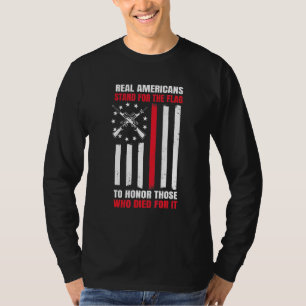 Camiseta Verdadeiros Americanos Defendem A Bandeira America