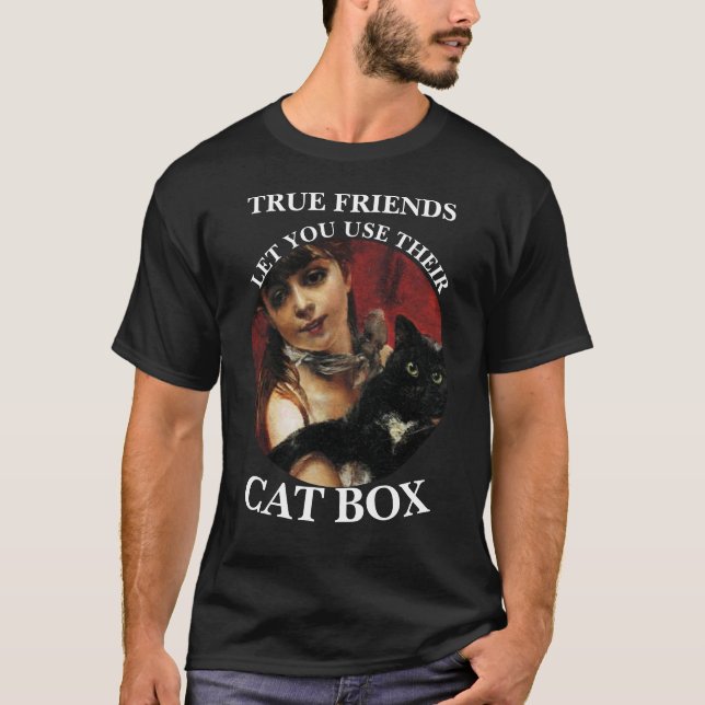 CAMISETA VERDADEIROS AMIGOS PERMITEM USAR A CAIXA DE AREIA  (Frente)