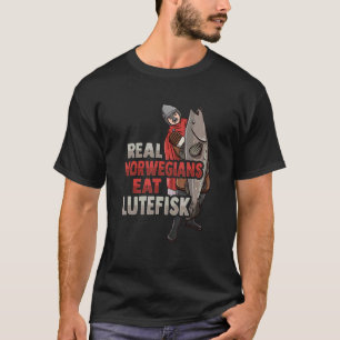 Camiseta Verdadeiros noruegueses comem Lutefisk Design
