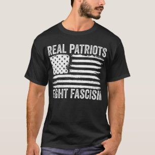 Camiseta Verdadeiros Patriotas Lutam Contra o Fascismo Anti