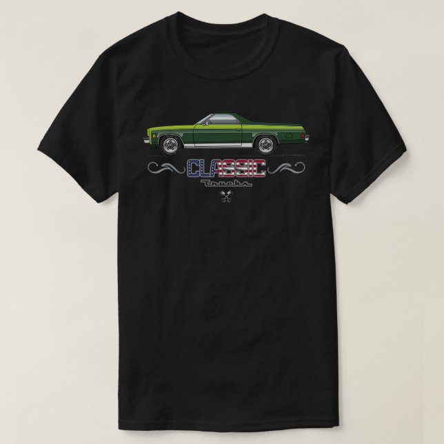 Camiseta verde 7377 Elcamo (Frente do Design)