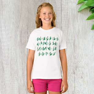 Camiseta Verde-Alfabeta Meninas-T