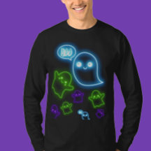 Camiseta verde-azul-neon-halloween