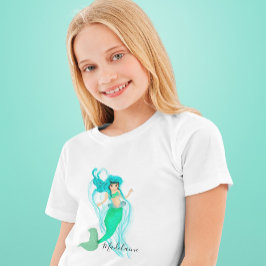 Camiseta verde-branca-salgada