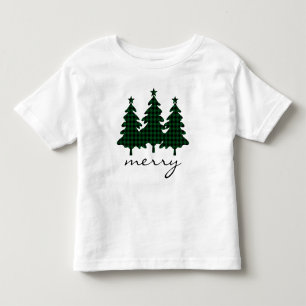 Camiseta Verde Búfalo Check Árvores de Pinheiro