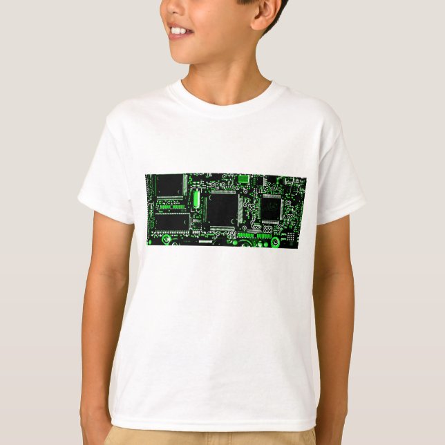 Camiseta verde Circuito branca (Frente)