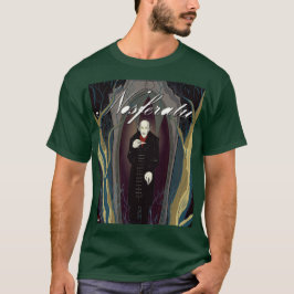 Camiseta verde clássica Nosferatu