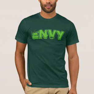 Camiseta Verde com o T dos homens da inveja