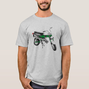 Camiseta Verde da fuga 70 da bicicleta dos anos 70 do