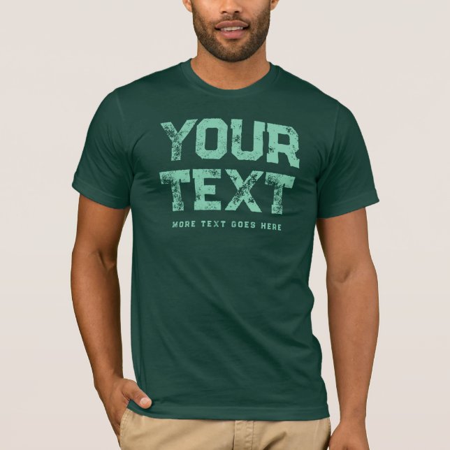 Camiseta Verde de aparência do Elegante Moderno Usado por M (Frente)