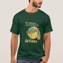 Camiseta verde de Aposentadoria Masculina