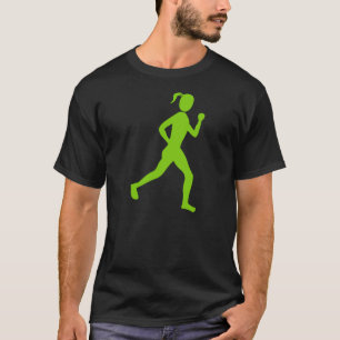 Camiseta Verde de Marciano do corredor (fêmea) -