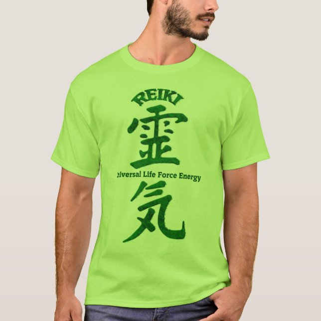 Camiseta Verde de Reiki (Frente)