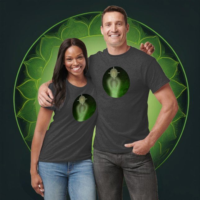 Camiseta Verde de Resiliência Luminescente (Criador carregado)