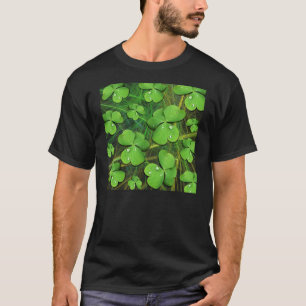 Camiseta Verde Dia de São Patrício de Shamrock Esc
