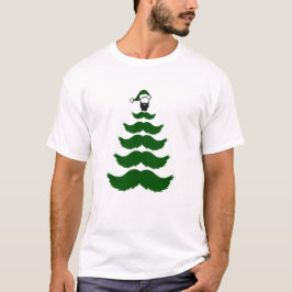Camiseta Verde do chapéu de coco do homem da barba da