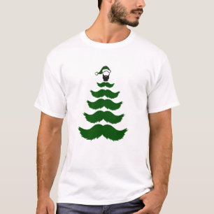 Camiseta Verde do chapéu de coco do homem da barba da