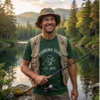 Camiseta Verde do Clube de Pesca, Tee estiloso par
