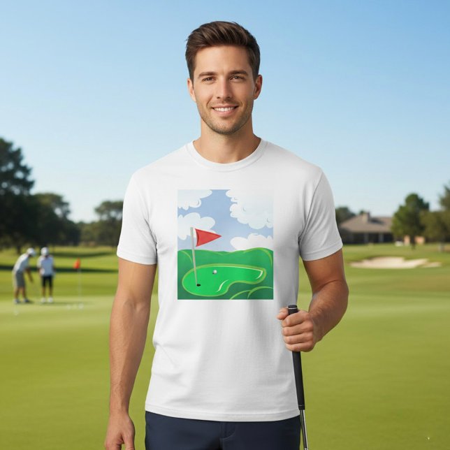 Camiseta Verde do Curso Golf (Criador carregado)
