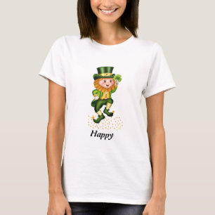 Camiseta Verde do Dia Feliz de São Patrício do Gno